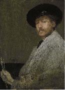 James Abbott Mcneill Whistler, Arrangement in Gray Portrait of the Painter